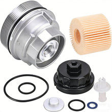 Load image into Gallery viewer, 15620-31060 Oil Filter Housing Cap Assembly Kit with Drain Plug 15643-31050 O-Ring Seal