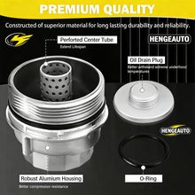 Load image into Gallery viewer, 15620-31060 Oil Filter Housing Cap Assembly Kit with Drain Plug 15643-31050 O-Ring Seal